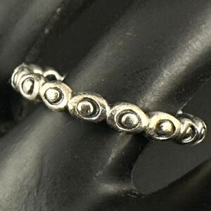 Pandora Round Circle Sterling Silver Ring 925 ALE Size 7 3/4"